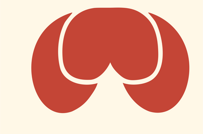 Heavy VR Headset Overhead Icon #fff8e7/#c44536