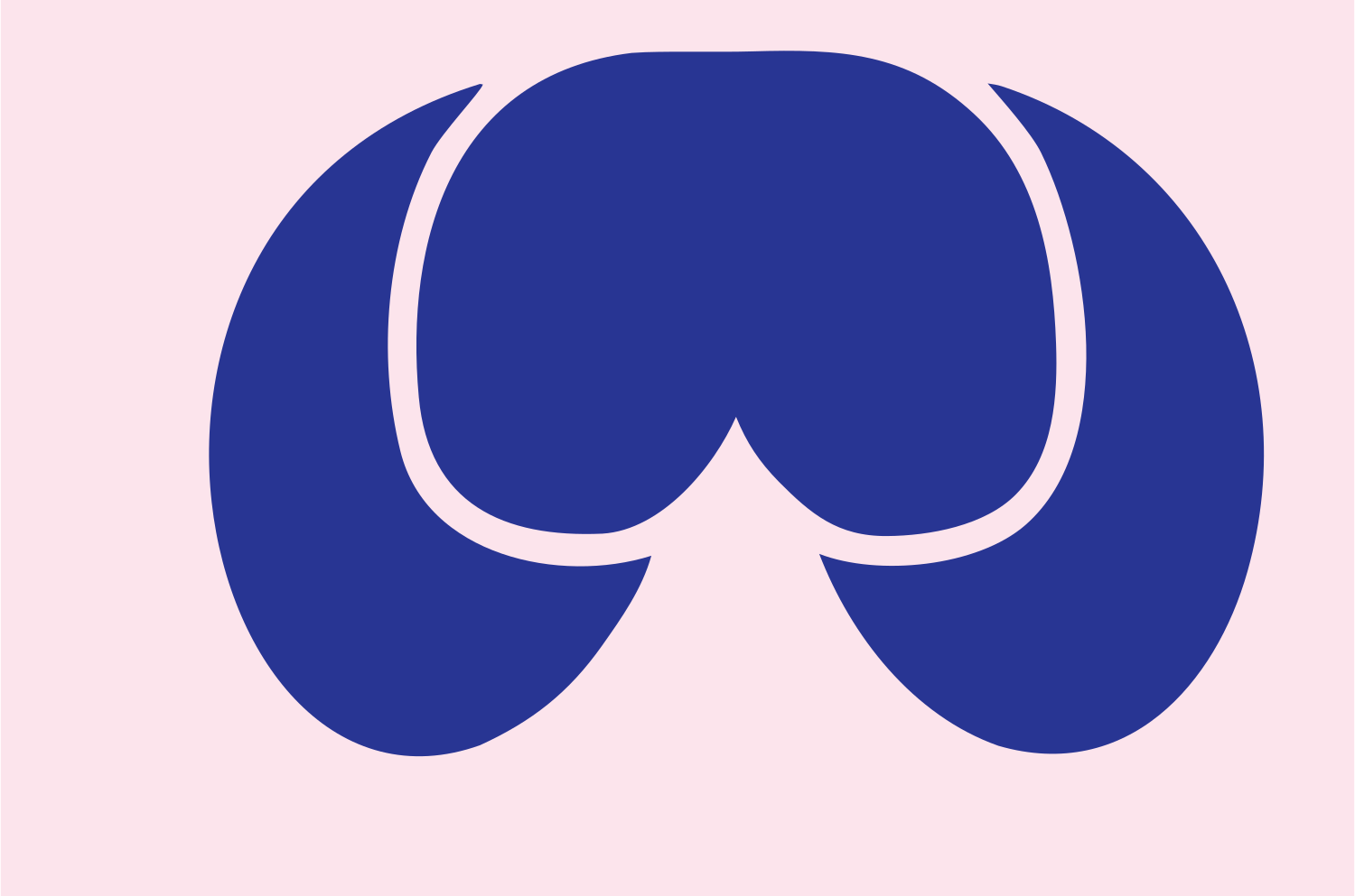 Heavy VR Headset Overhead Icon #fce4ec/#283593