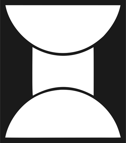 Bold Hourglass Solar Mark #1a1a1a/#ffffff