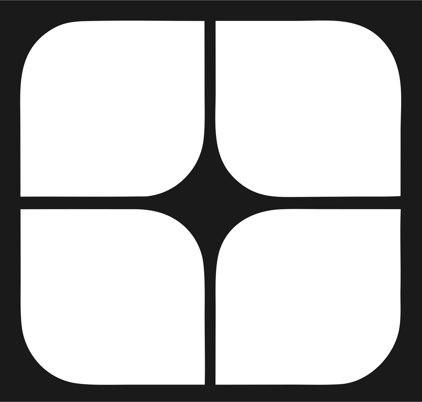 Bold Grid Panel Mark #1a1a1a/#ffffff