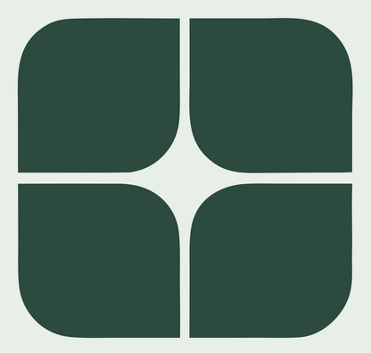 Bold Grid Panel Mark #e8efe9/#2d4a3e