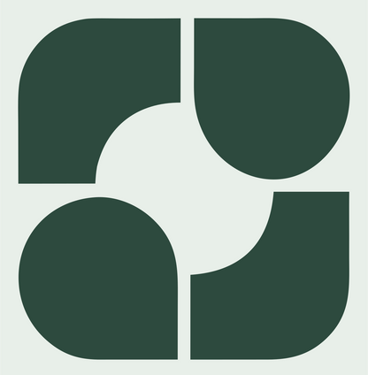 Bold Quadrant Rotation Mark #e8efe9/#2d4a3e