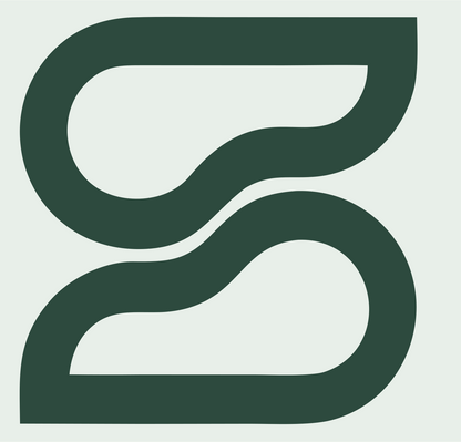 Monoline S-Curve Solar Mark #e8efe9/#2d4a3e