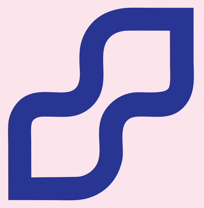 Monoline S-Shape Panel Mark #fce4ec/#283593