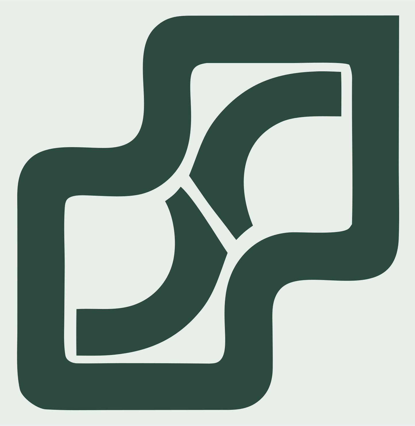 Monoline Interlocked Panel Mark #e8efe9/#2d4a3e