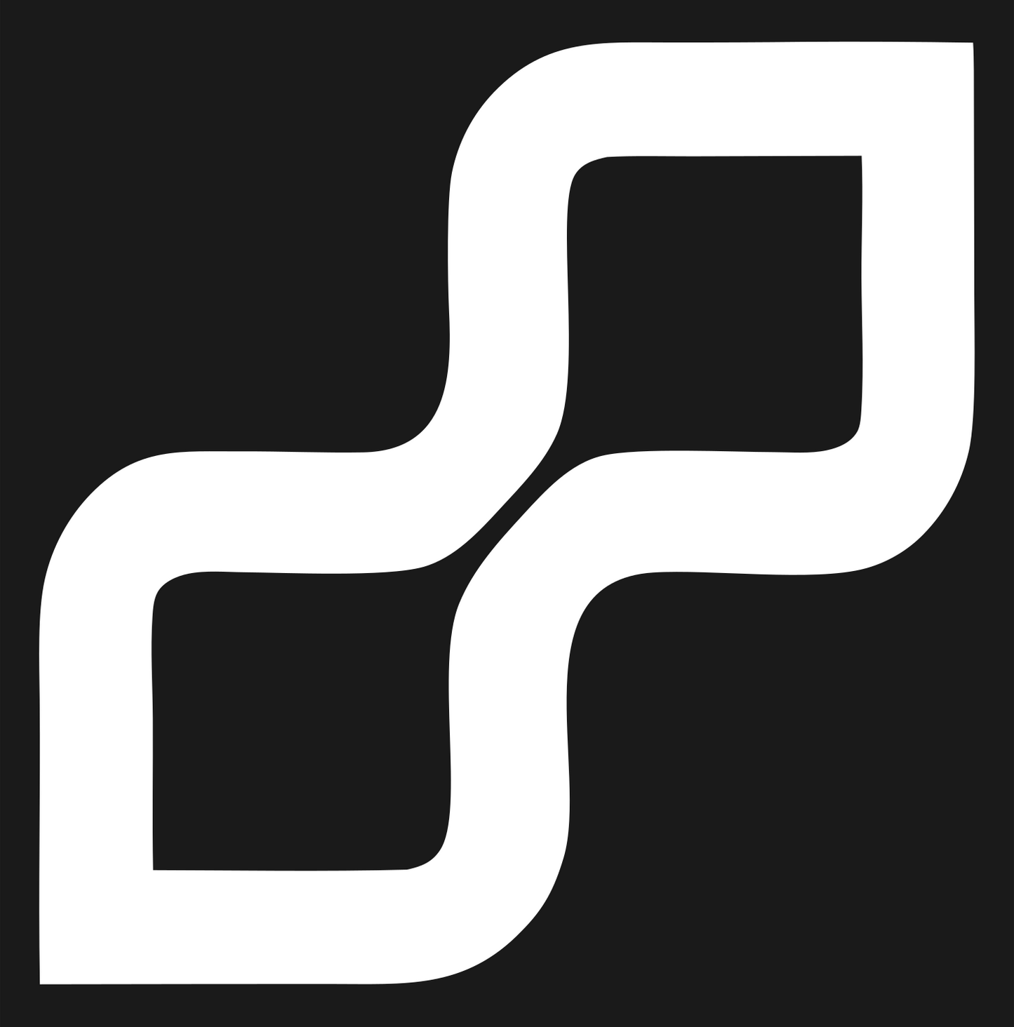 Monoline Zigzag Step Mark #1a1a1a/#ffffff
