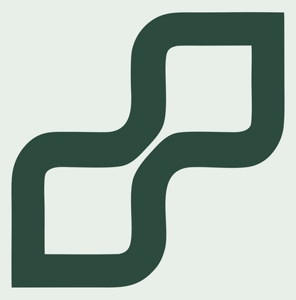 Monoline Zigzag Step Mark #e8efe9/#2d4a3e