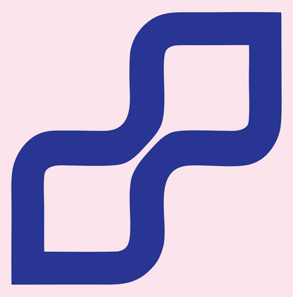 Monoline Zigzag Step Mark #fce4ec/#283593