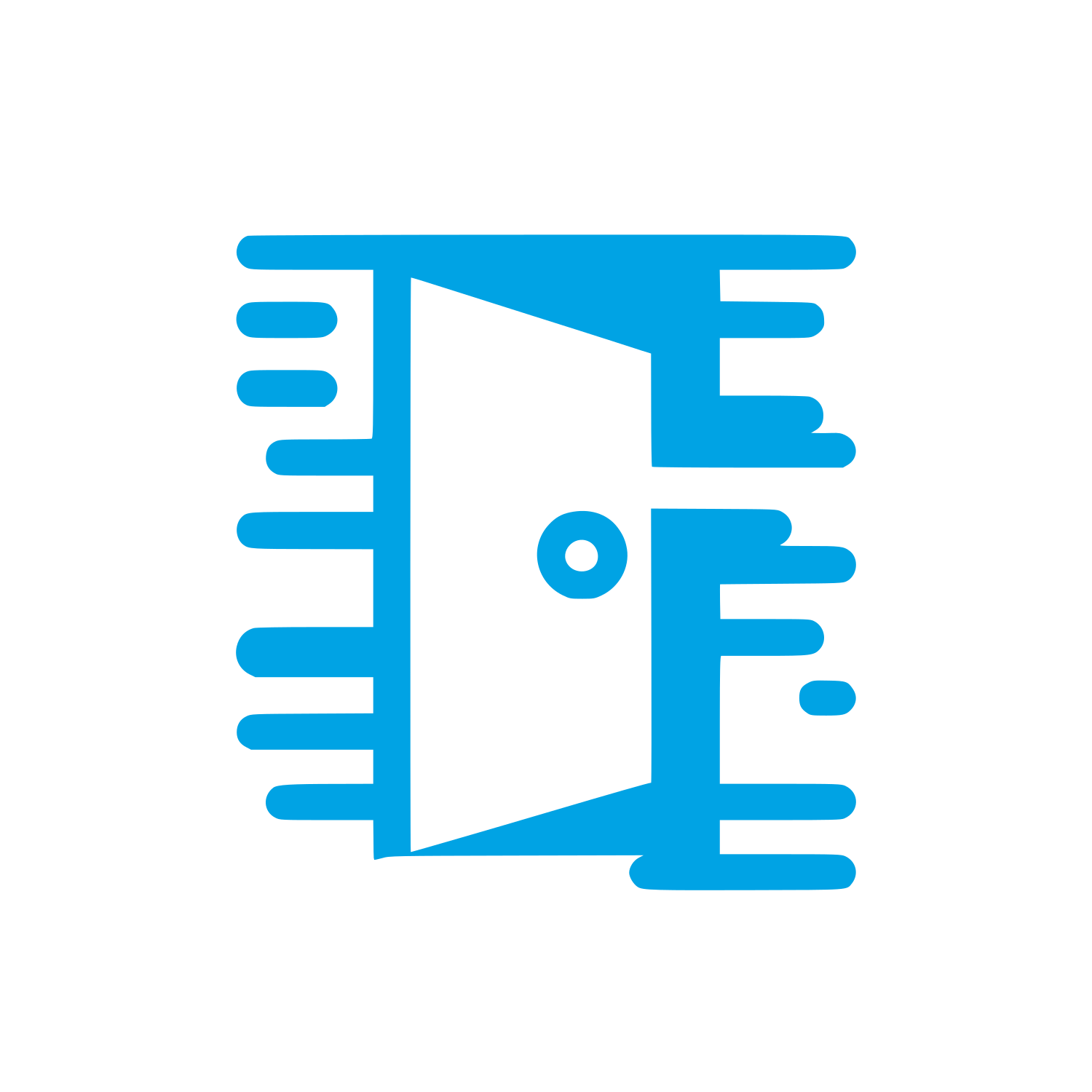Door Logo #00a3e4