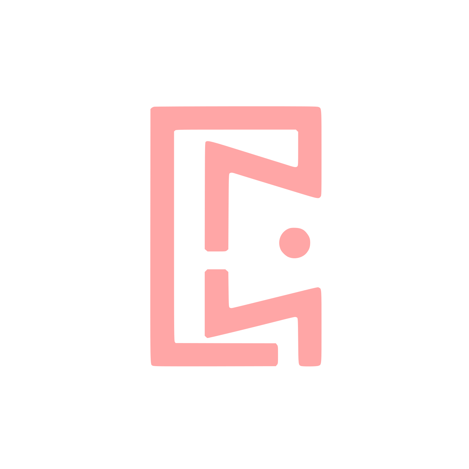 Abstract Person Logo #ffa6a6
