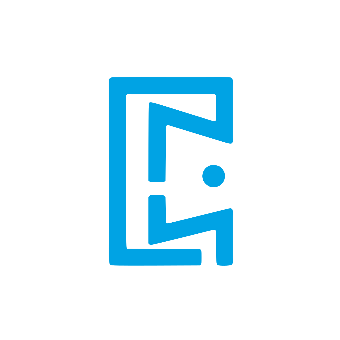 Abstract Person Logo #00a3e4