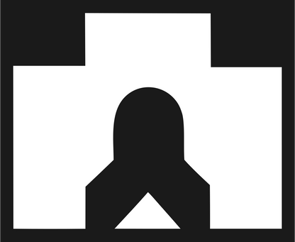 Negative Space Gateway Solar Mark #1a1a1a/#ffffff