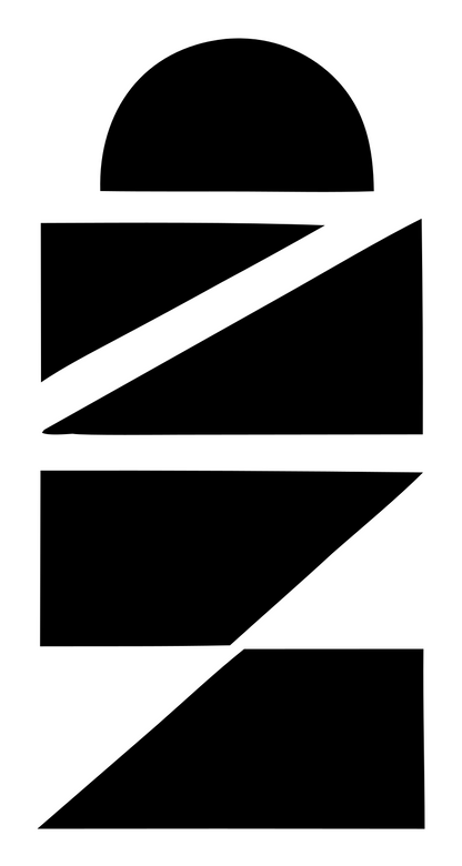 Chunky Lighthouse Solar Emblem #ffffff/#000000