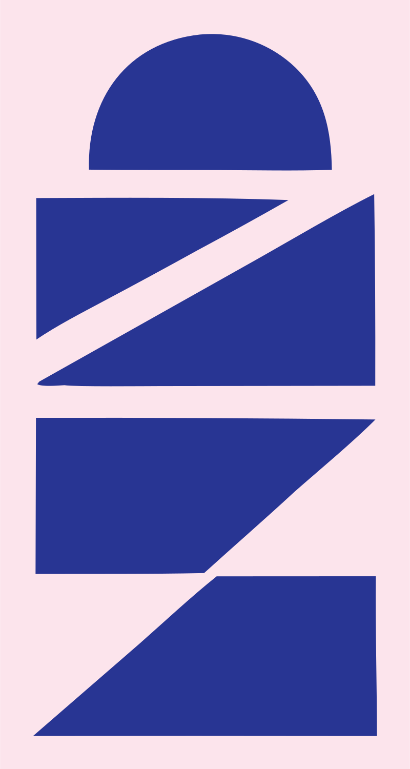 Chunky Lighthouse Solar Emblem #fce4ec/#283593