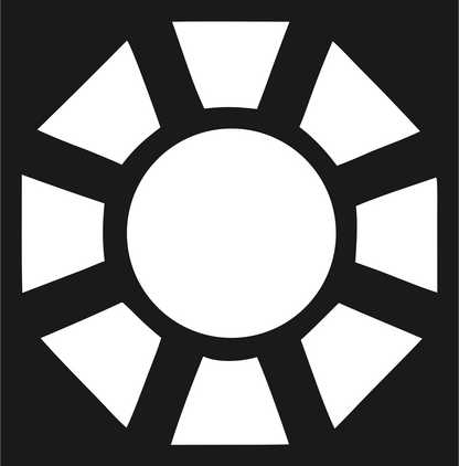 Bold Sun Rays Icon #1a1a1a/#ffffff