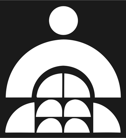 Bold Meditating Person Icon #1a1a1a/#ffffff