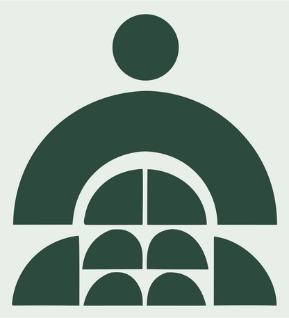 Bold Meditating Person Icon #e8efe9/#2d4a3e