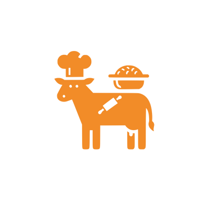 Goat Chef Hat Logo #F28C28