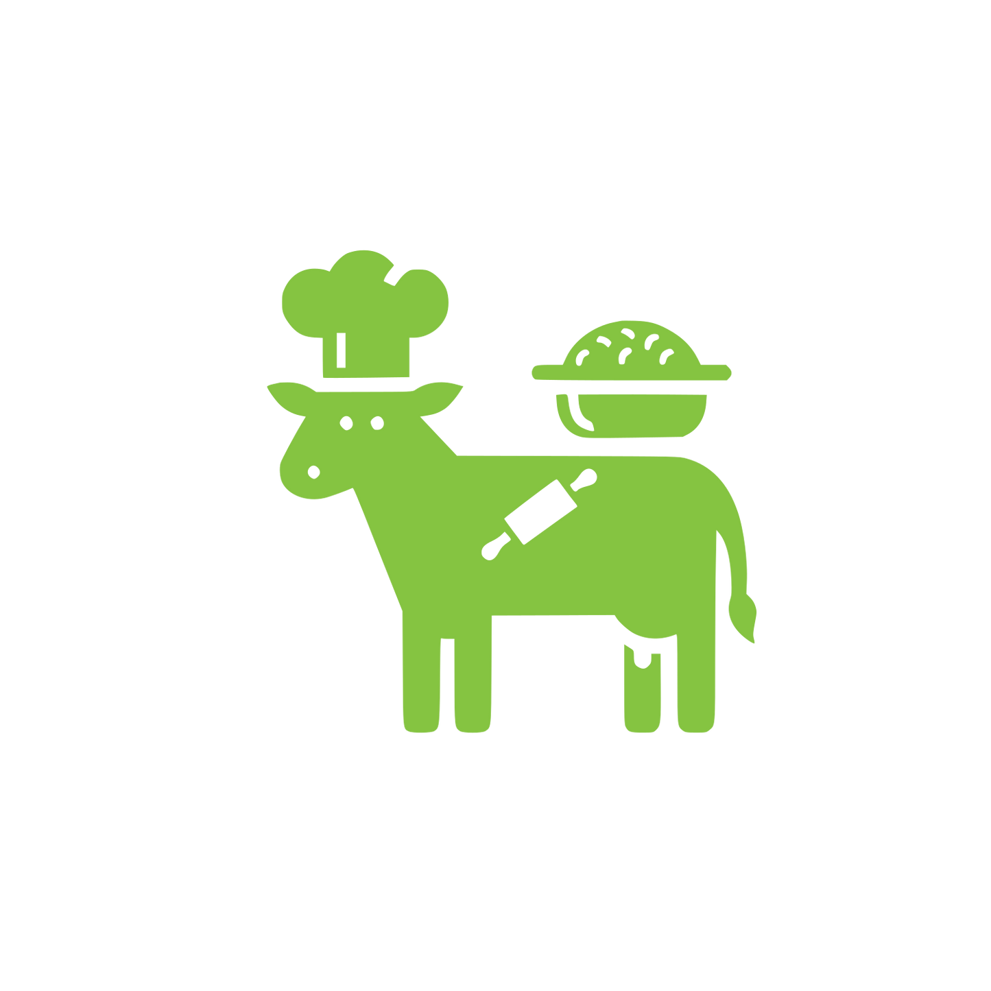 Goat Chef Hat Logo #85C441
