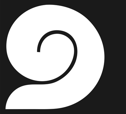 Spiral Snail Shell Yoga Mark #1a1a1a/#ffffff
