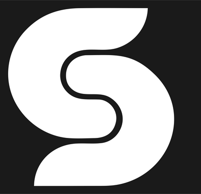 Monoline S-Shape Yoga Mark #1a1a1a/#ffffff
