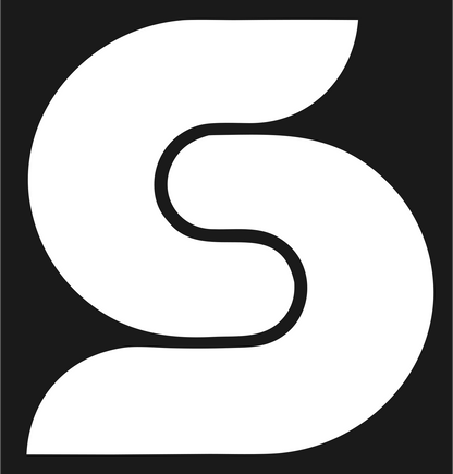 Monoline S-Curve Letter Mark #1a1a1a/#ffffff