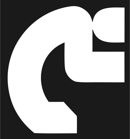 Heavy Letter C Figure Mark #1a1a1a/#ffffff