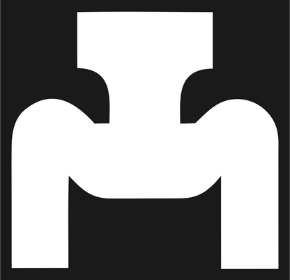 Heavy Figure Squat Pose Badge #1a1a1a/#ffffff