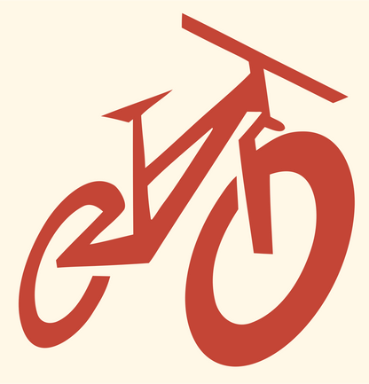 Bold Mountain Bike Frame Icon #fff8e7/#c44536