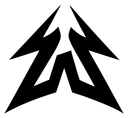 Bold Lightning Arrow MTB Mark #ffffff/#000000