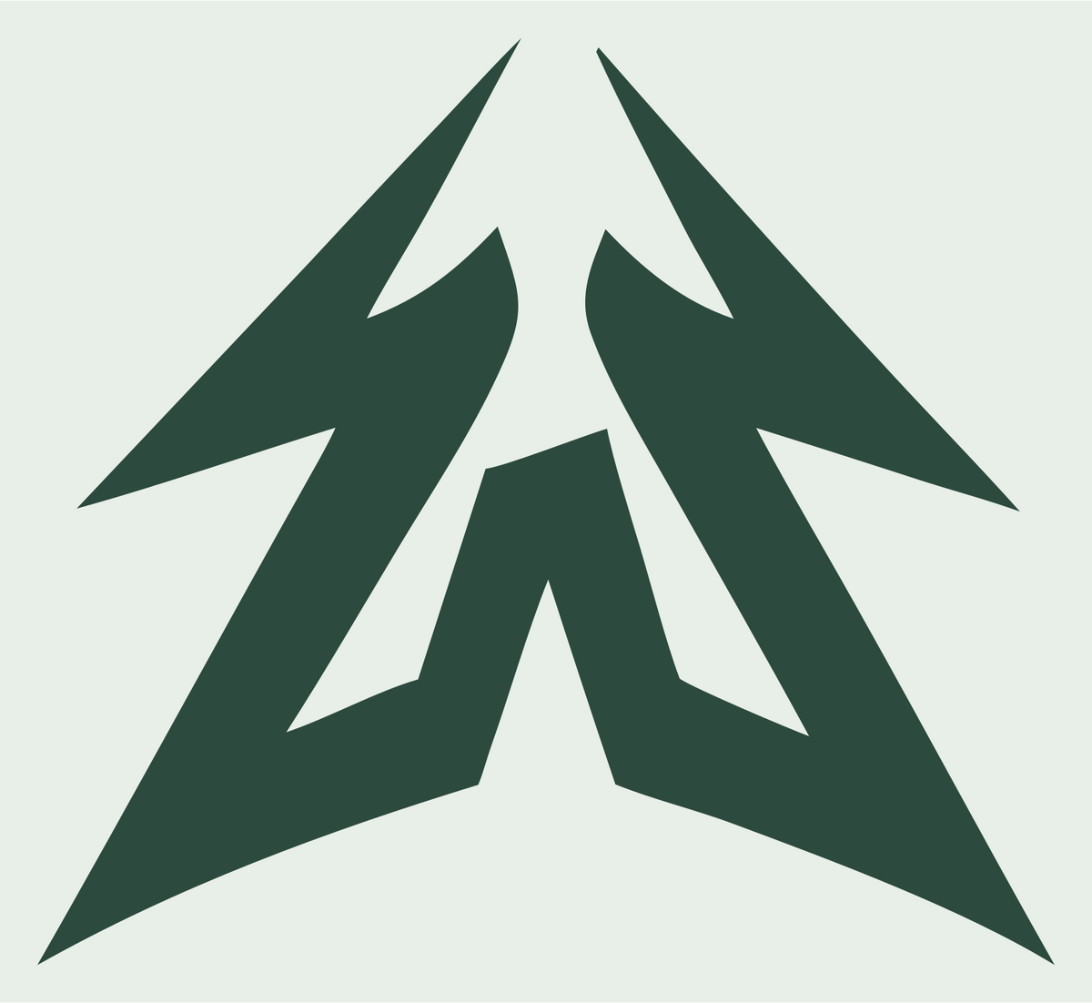 Bold Lightning Arrow MTB Mark #e8efe9/#2d4a3e