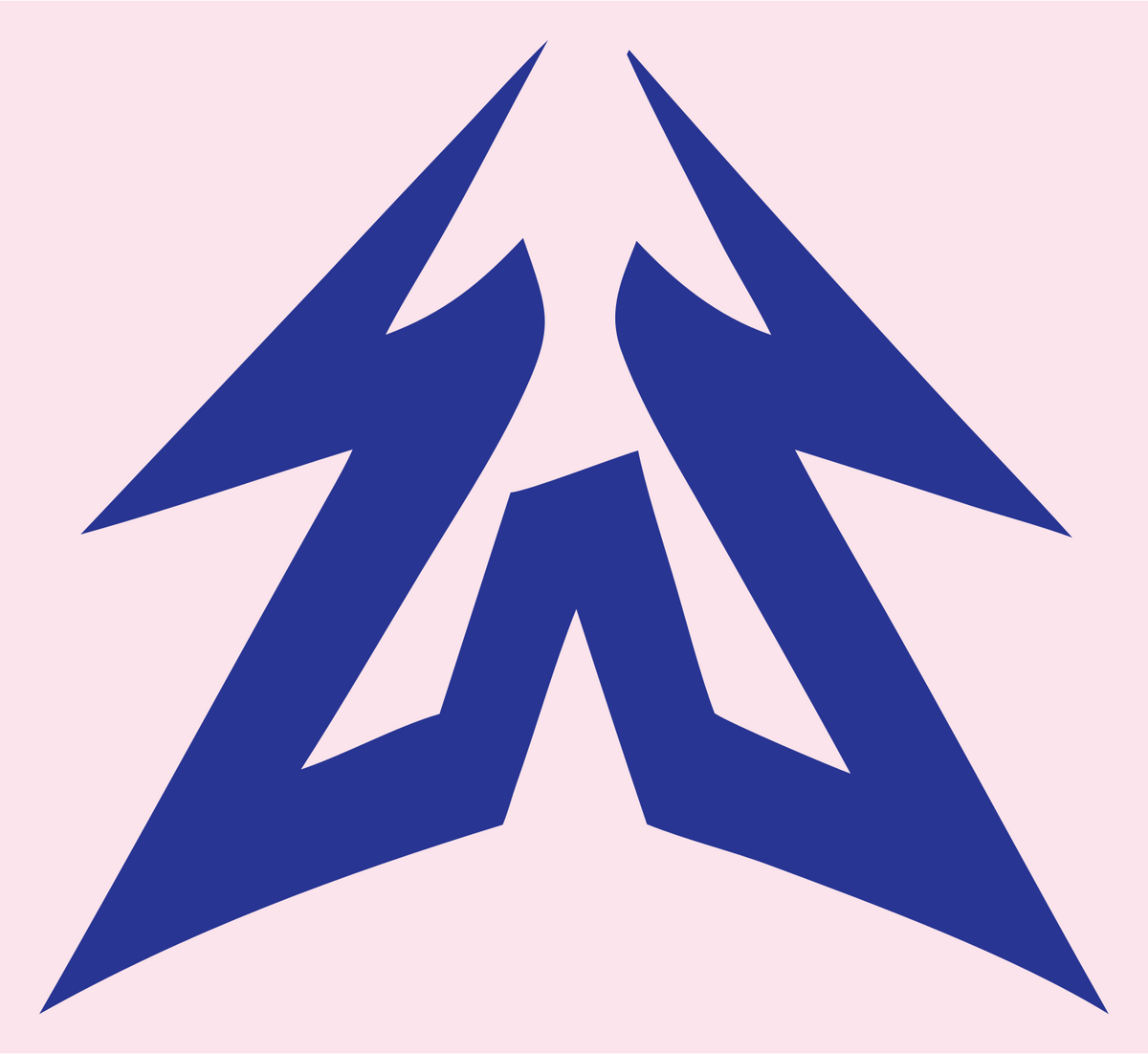 Bold Lightning Arrow MTB Mark #fce4ec/#283593