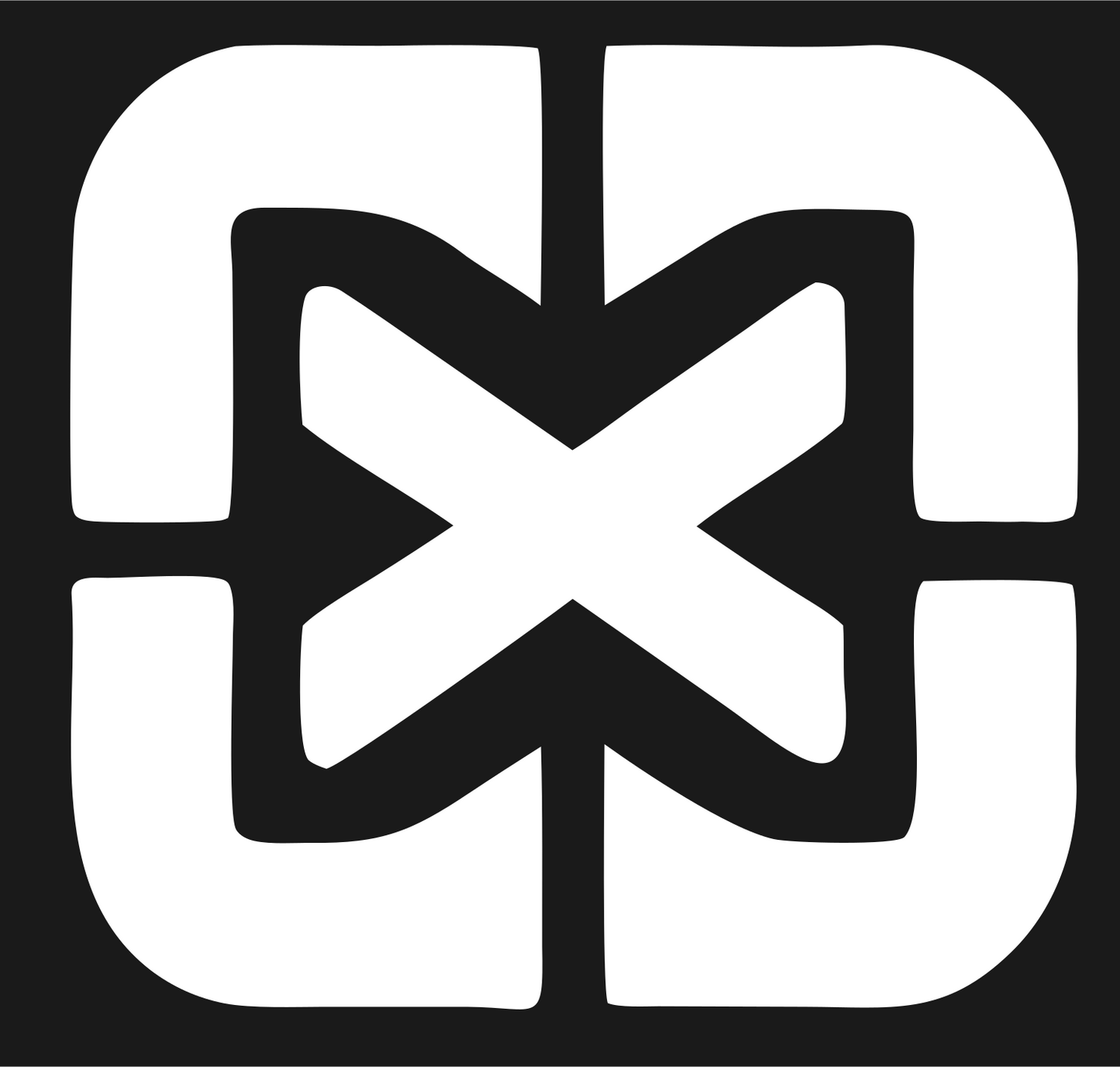 Bold Cross Frame MTB Mark #1a1a1a/#ffffff