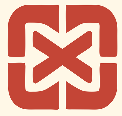 Bold Cross Frame MTB Mark #fff8e7/#c44536
