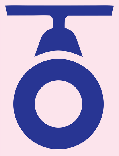 Bold Track Spotlight Wheel Mark #fce4ec/#283593