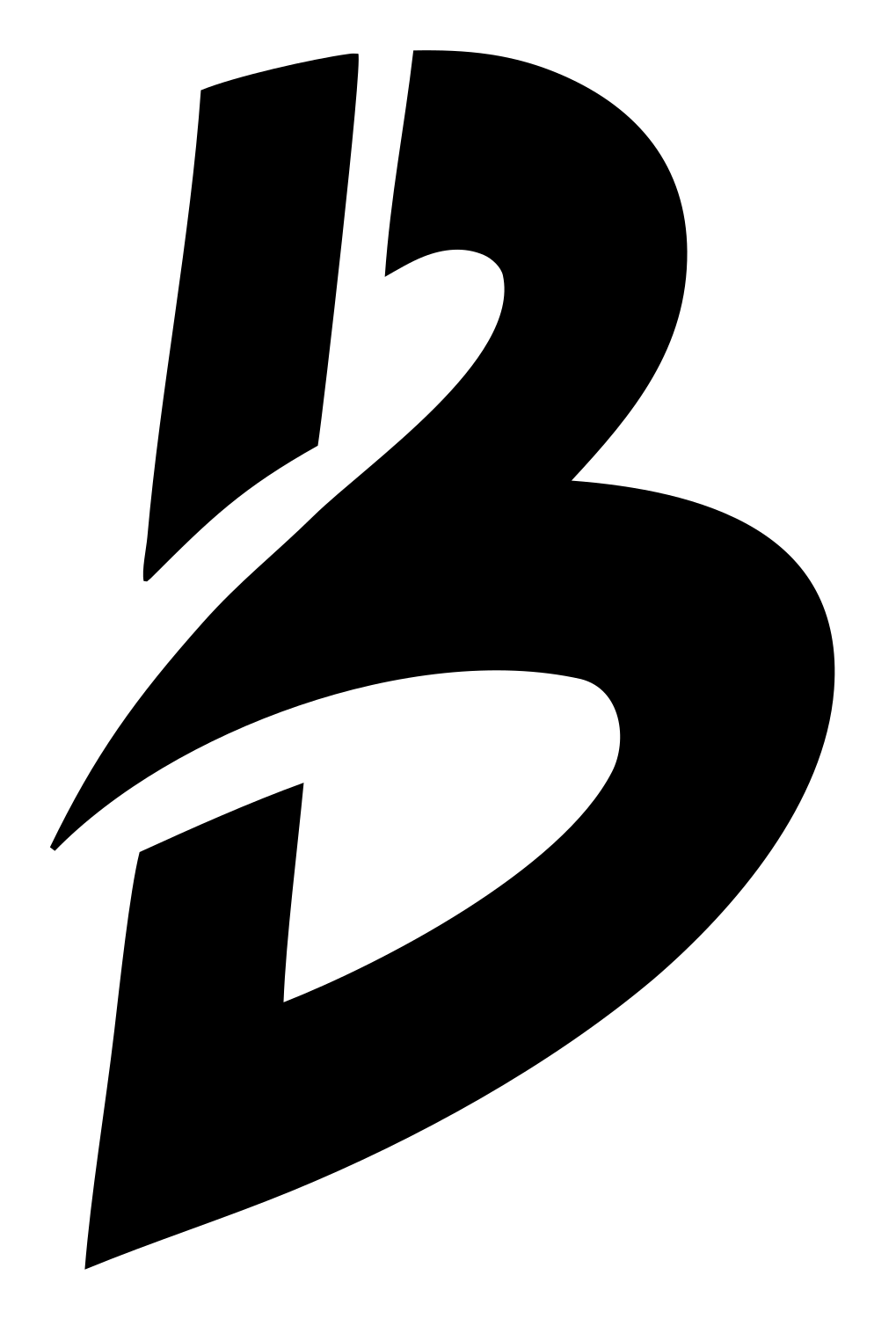 Bold Letter B MTB Mark #ffffff/#000000