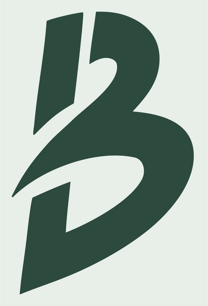 Bold Letter B MTB Mark #e8efe9/#2d4a3e
