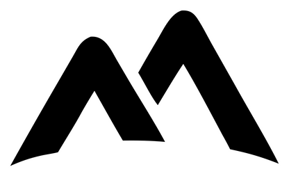 Dual Peak Mountain Mark #ffffff/#000000
