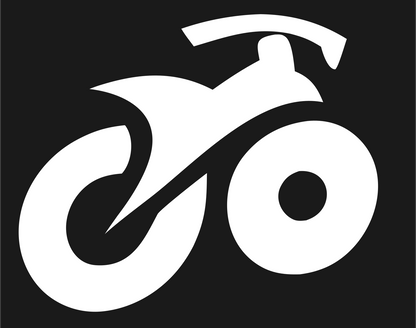 Monoline Motorcycle Side Mark #1a1a1a/#ffffff