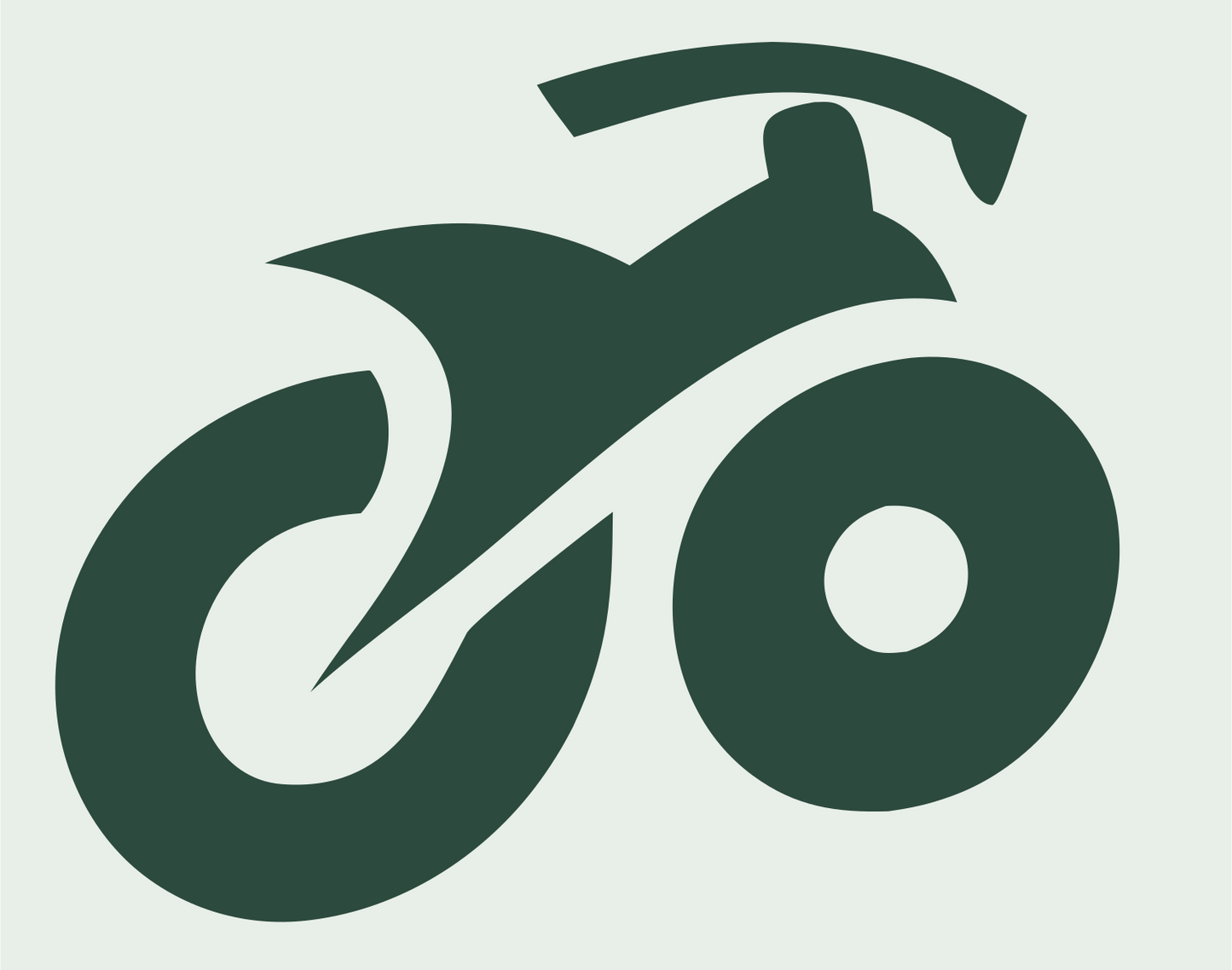 Monoline Motorcycle Side Mark #e8efe9/#2d4a3e