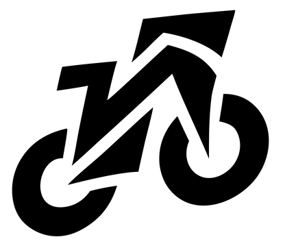 Monoline Cyclist Uphill Crest #ffffff/#000000