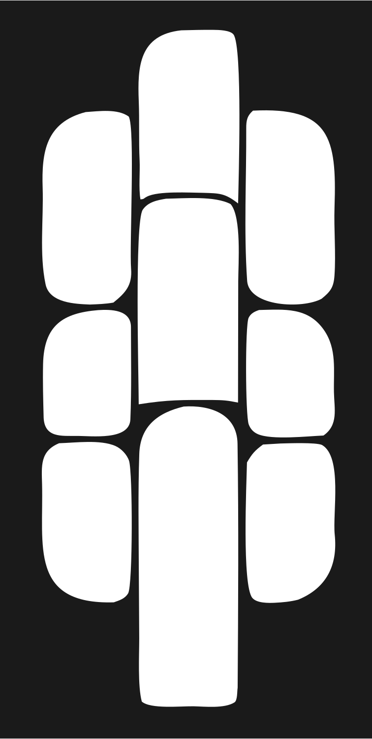 Blocky Tire Tread Logo #1a1a1a/#ffffff