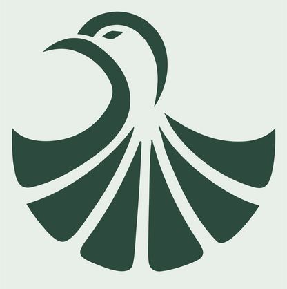 Monoline Spread Eagle Crest #e8efe9/#2d4a3e