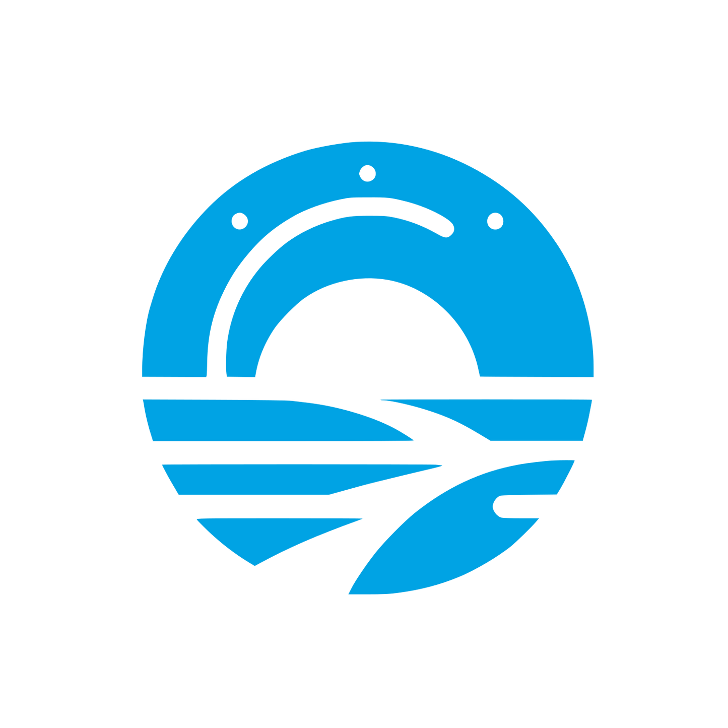 Abstract Eagle Logo #00a3e4