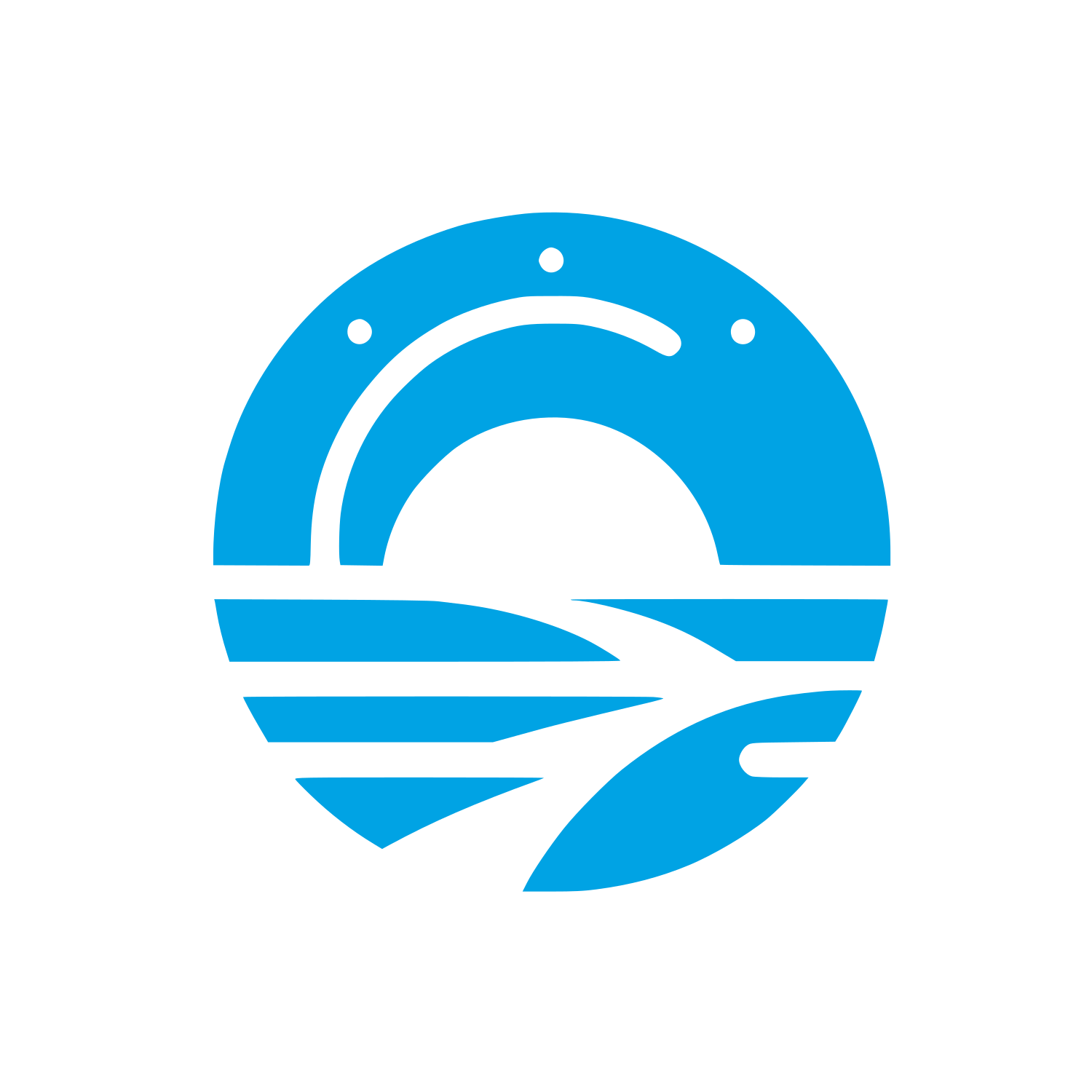 Abstract Eagle Logo #00a3e4