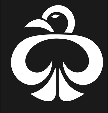 Monoline Raven Body Emblem #1a1a1a/#ffffff