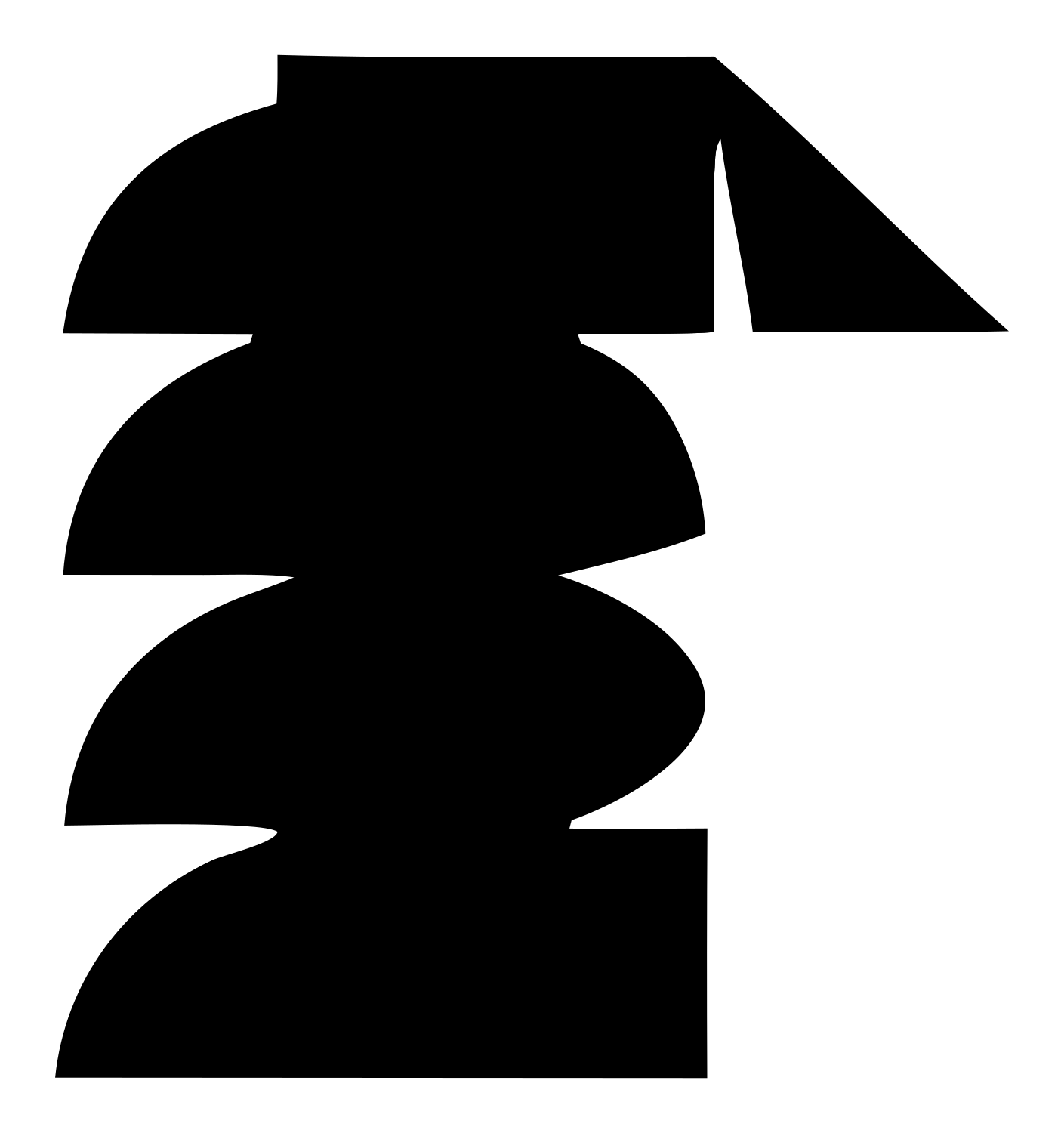 Heavy Owl Silhouette Crest #ffffff/#000000