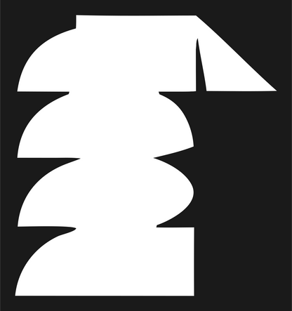 Heavy Owl Silhouette Crest #1a1a1a/#ffffff
