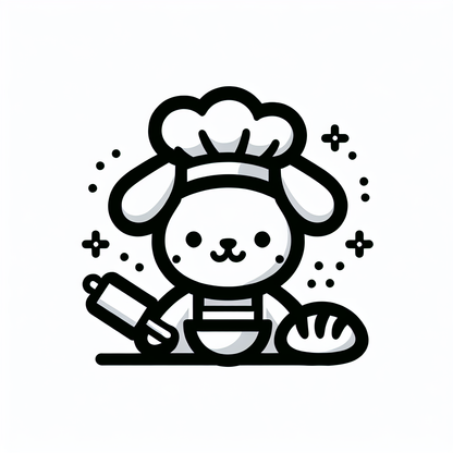 Rabbit Chef Hat Logo