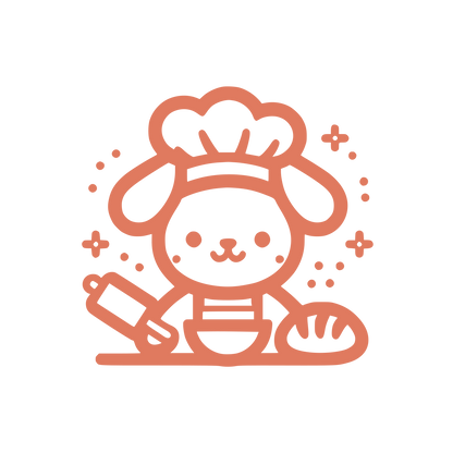 Rabbit Chef Hat Logo #E07A5F